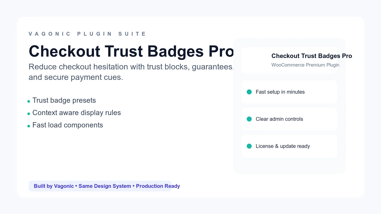 Vagonic Checkout Trust Badges Pro