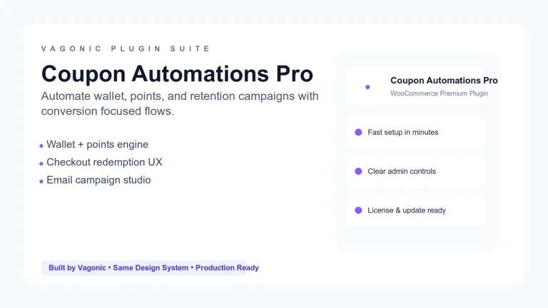 Vagonic Coupon Automations Pro