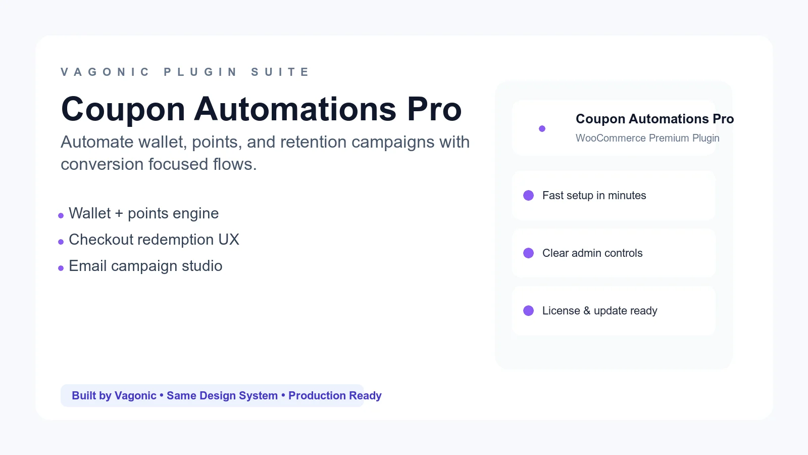 Vagonic Coupon Automations Pro