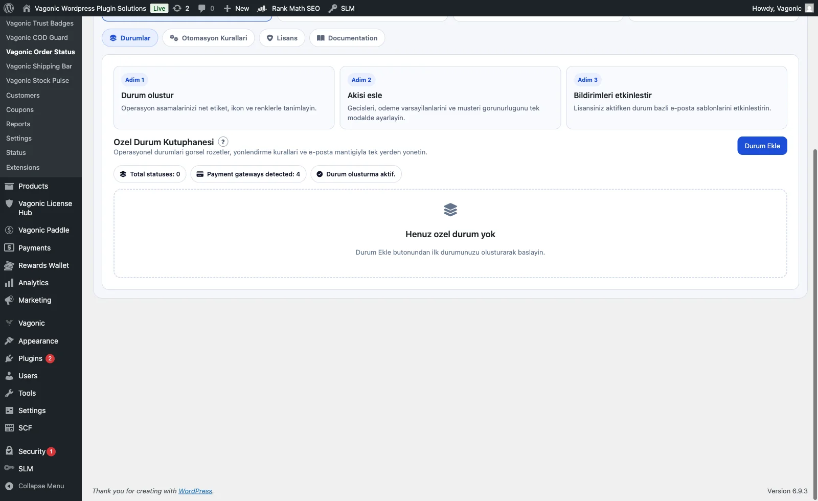 Core Settings