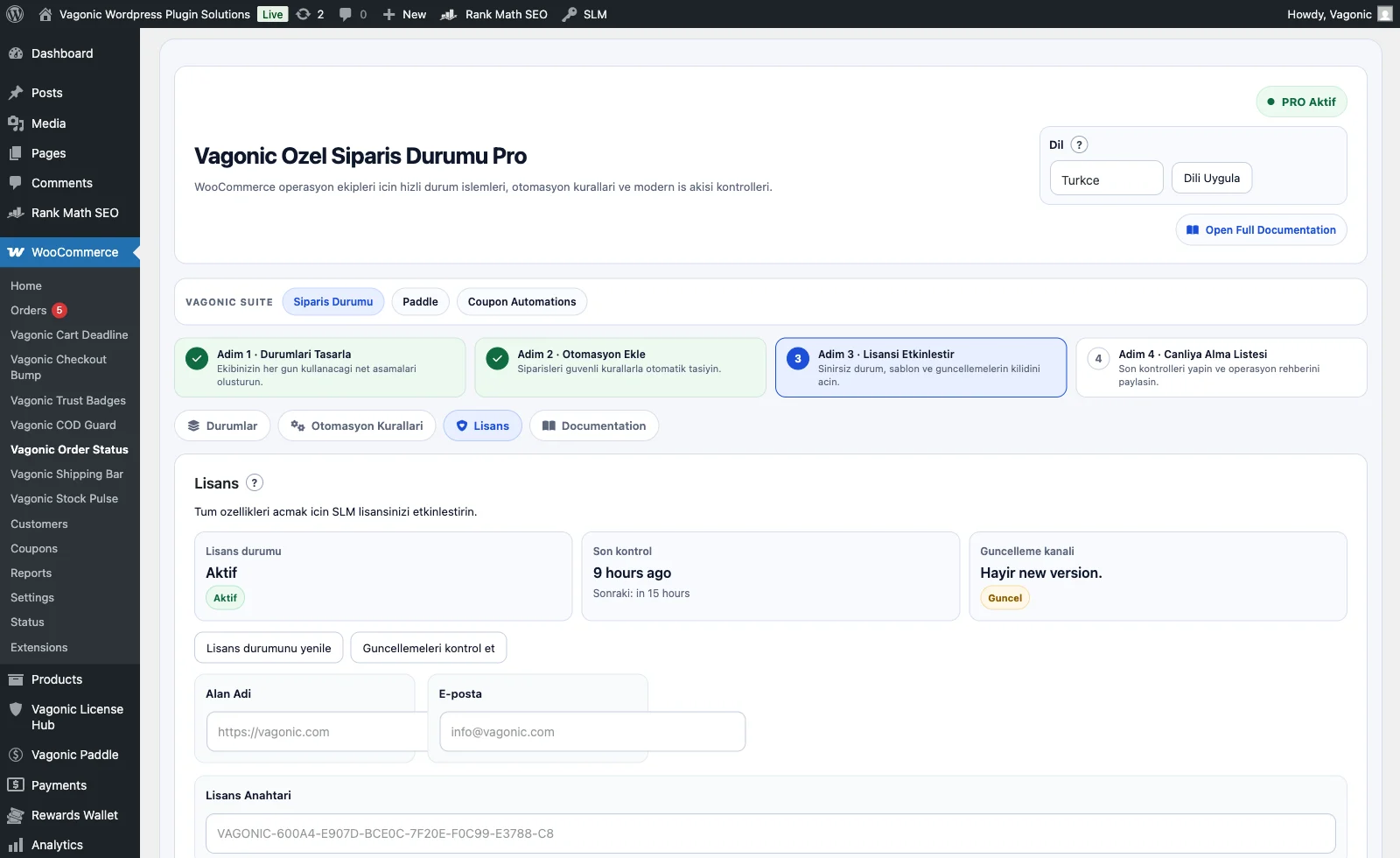 Analytics and Logs