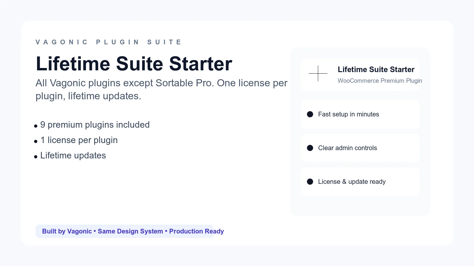 Vagonic Lifetime Suite Starter (1 License / Plugin)